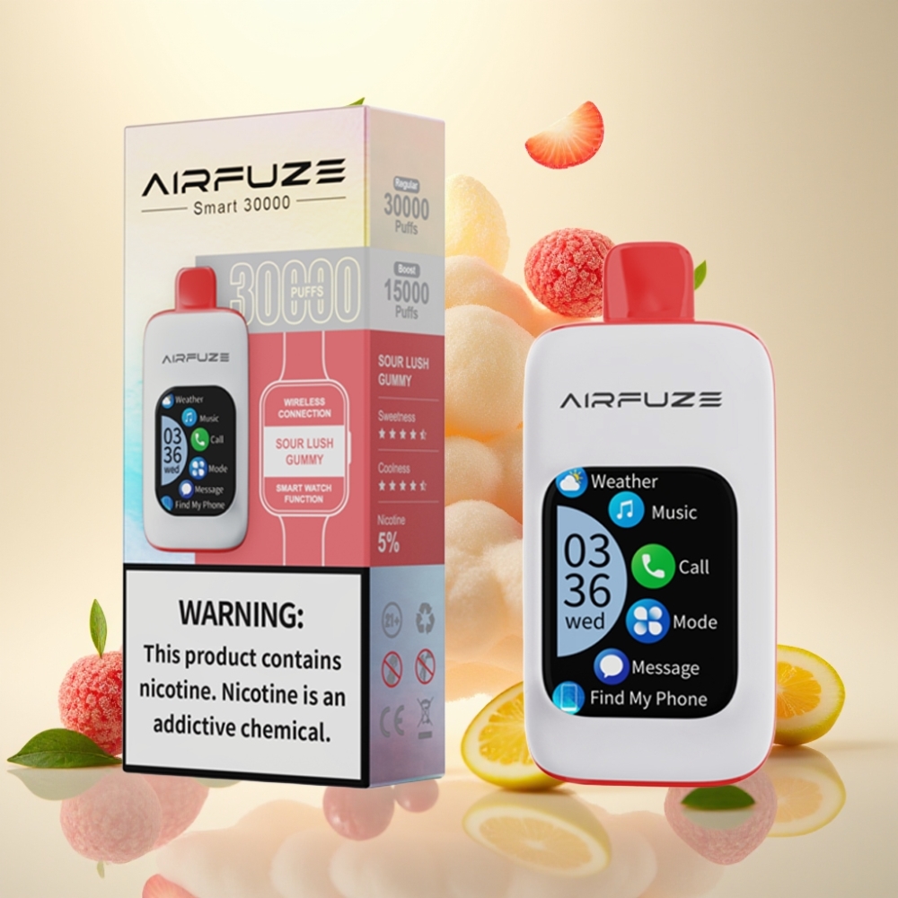 AirFuze Smart 30000 Puffs Touch Screen Disposable Vape Sour Lush Gummy
