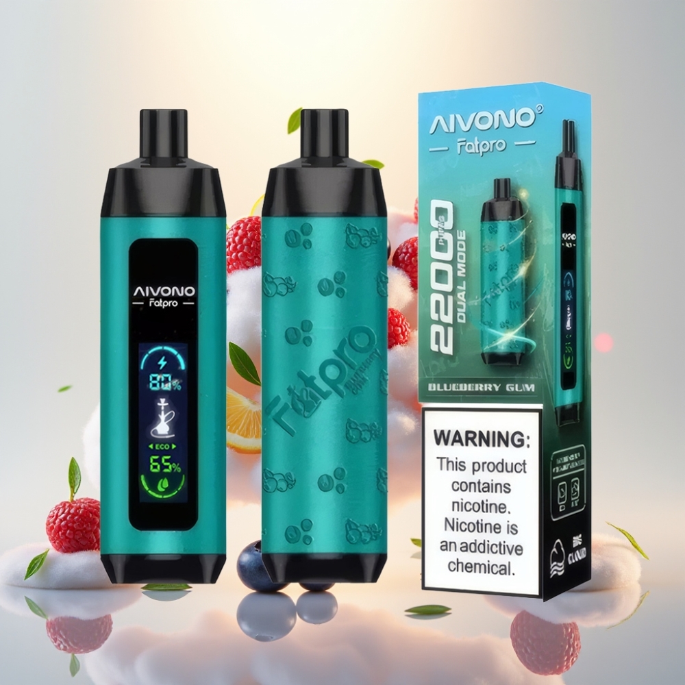 Aivono AIM FATPRO 22000 Puffs 28ml 10 Flavors 600mAh Disposable Vape Blueberry Gun
