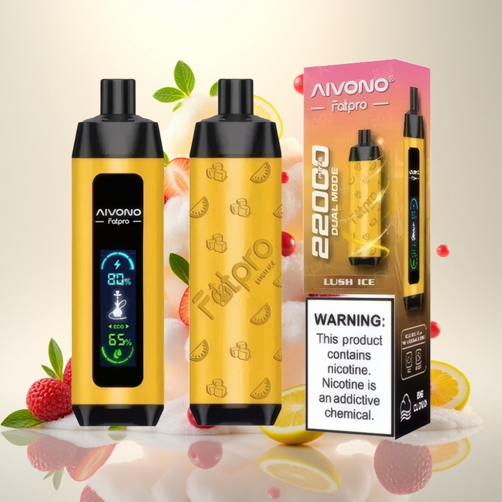 Aivono AIM FATPRO 22000 Puffs 28ml 10 Flavors 600mAh Disposable Vape Lush Ice