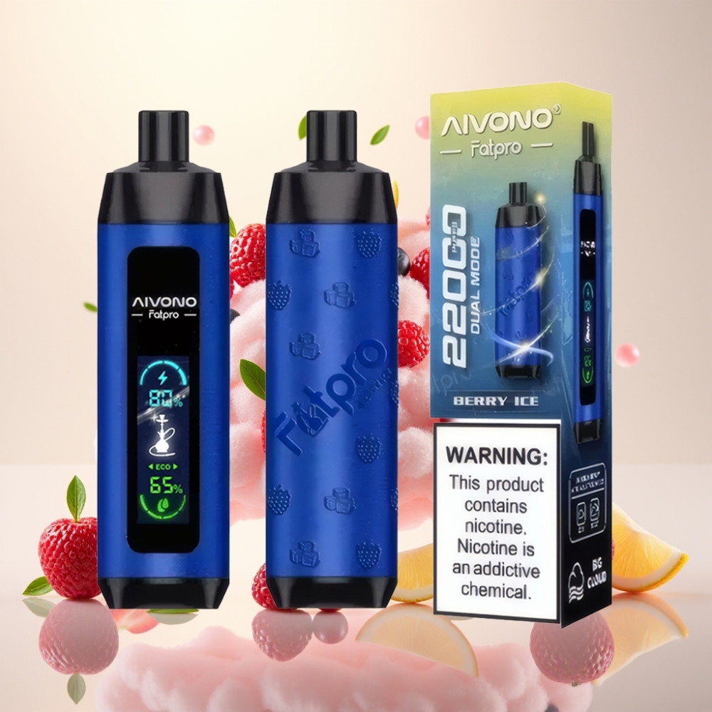 Aivono Aim Fatpro 22000 Puffs 28ml 10 Flavors Disposable Vape Berry Ice