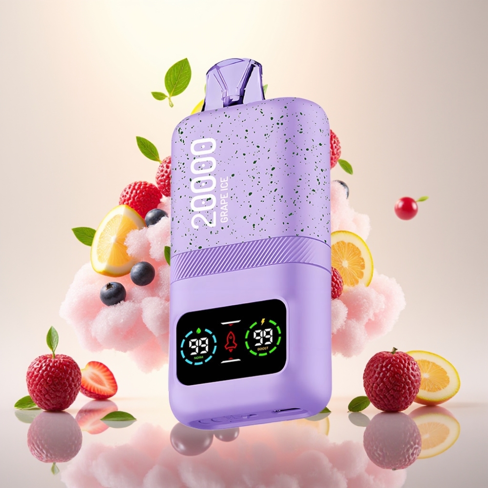 Aivono AIM MAGIC 20000 Puffs Dual Mesh LCD Disposable Vape Grape Ice