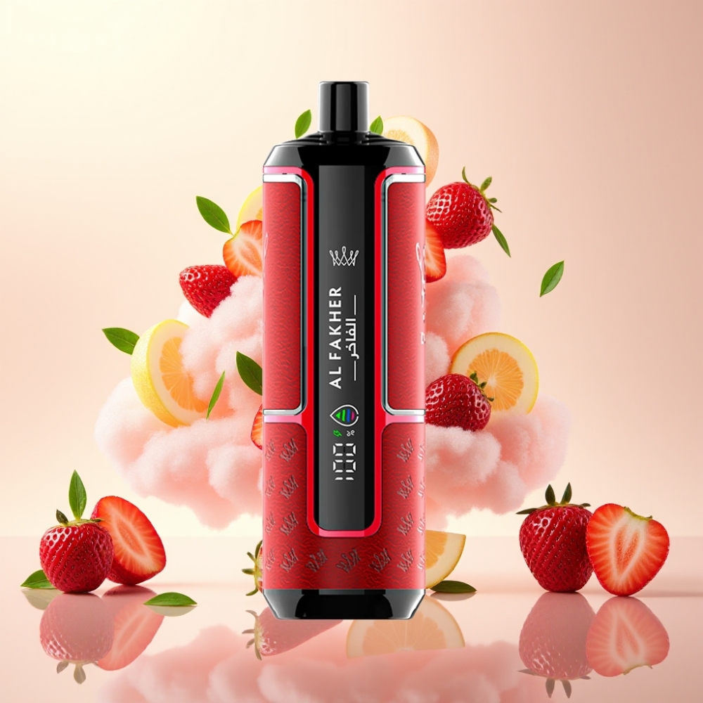 Al Fakher Crown Bar 15K Hypermax 22ml DTL Strawberry Punch Disposable Vape Kit
