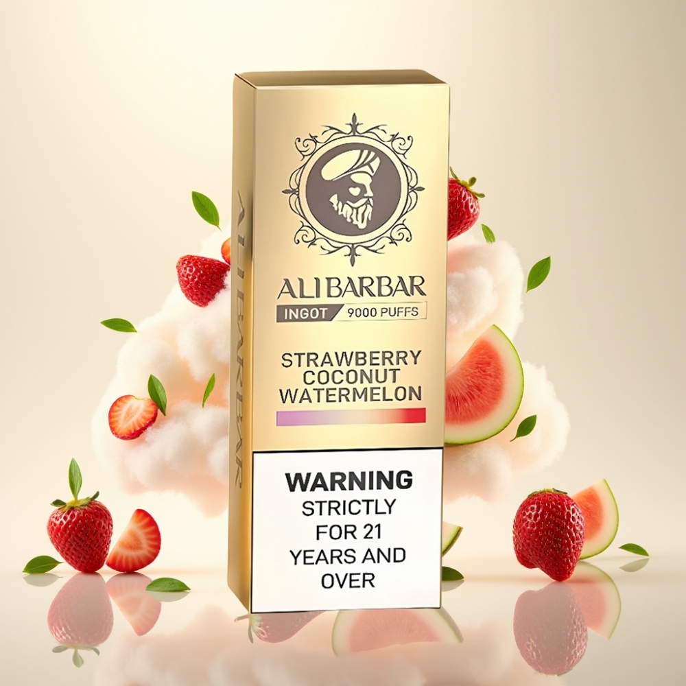 Alibarbar Ingot 22ml 9000 Puffs Strawberry Coconut Watermelon Disposable Vape