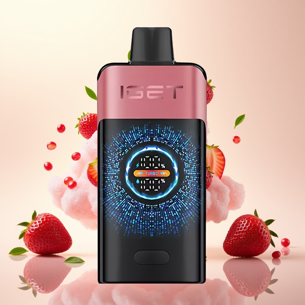 IGET ONE 12000 Puffs Turbo Disposable Vape with Color Screen - Strawberry Pomegranate Ice