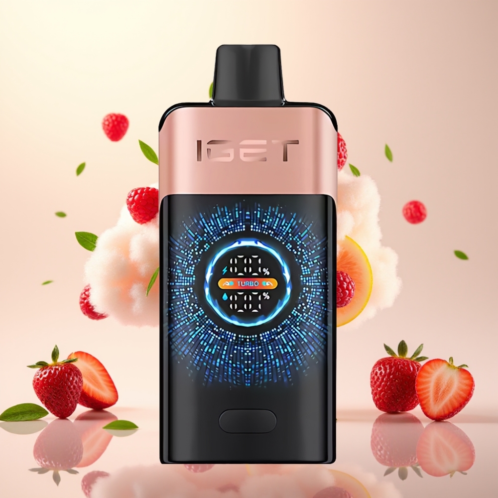 IGET ONE 12000 Puffs Turbo Disposable Vape with Curved Color Screen and Dual Mesh Coil
