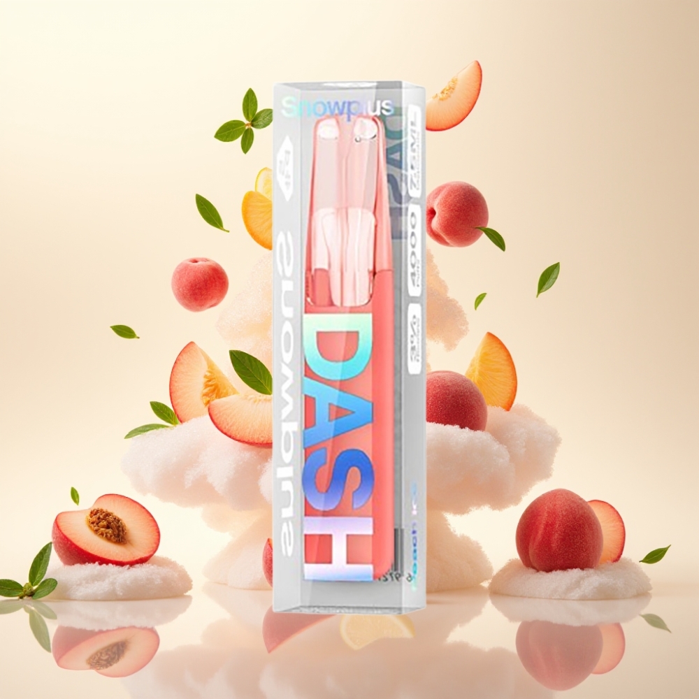 Snowplus Dash 4000 Puffs Ceramic Disposable Peach Ice