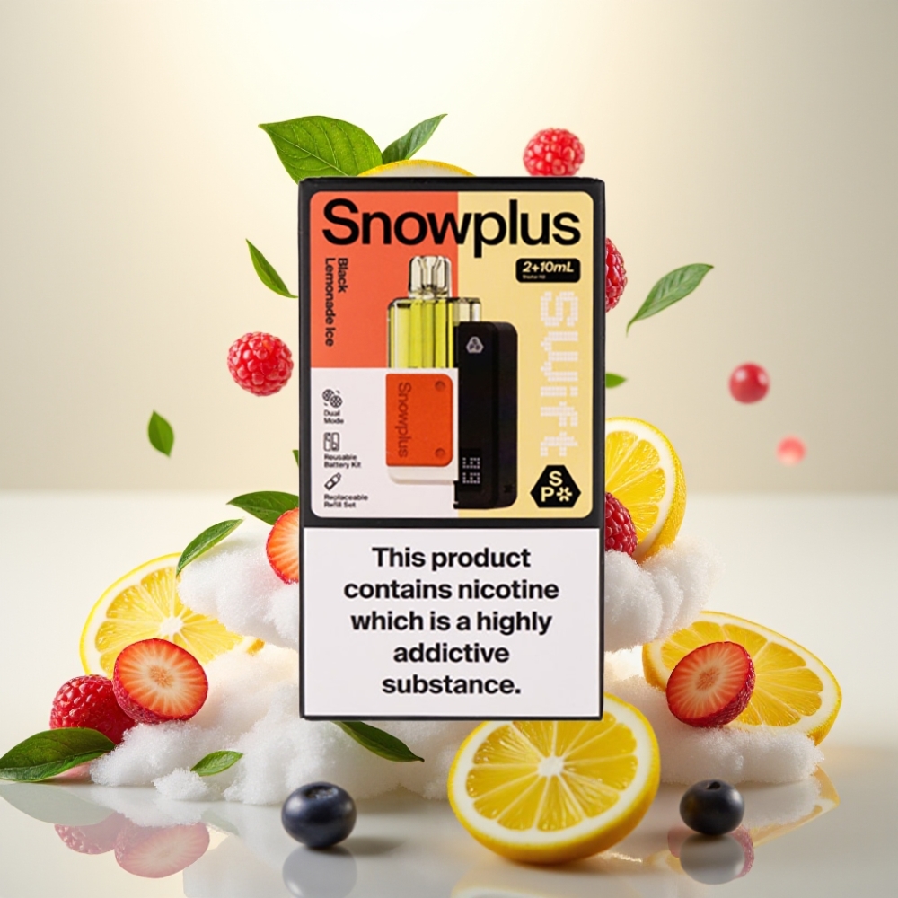 Snowplus Swift 5000 Puffs Dual Mesh Prefilled Pod Kit Black Lemonade Ice