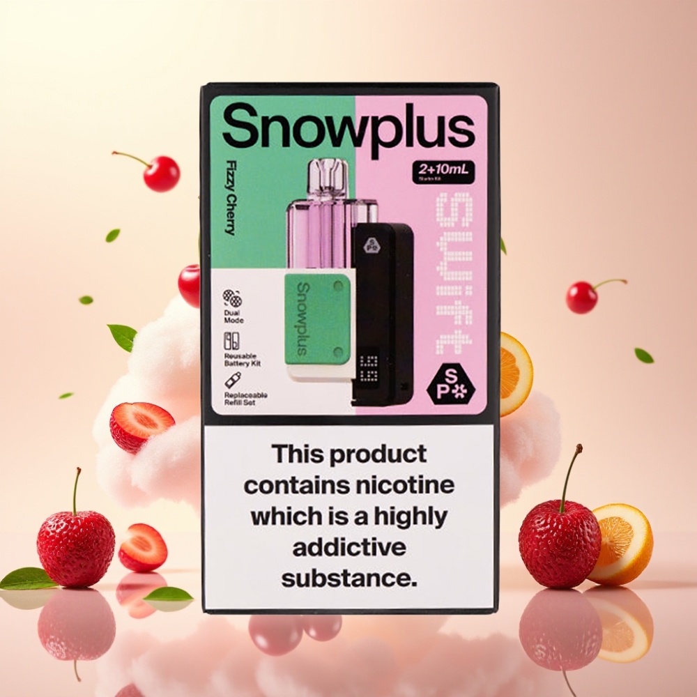 Snowplus Swift 5000 Puffs Dual Mesh Prefilled Pod Kit - Fizzy Cherry