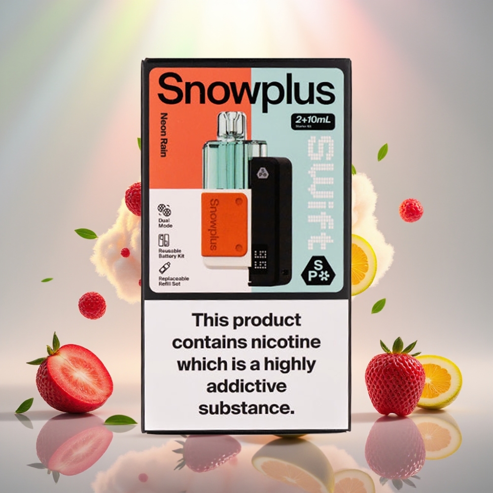 Snowplus Swift 5000 Puffs Dual Mesh Prefilled Pod Kit Neon Rain