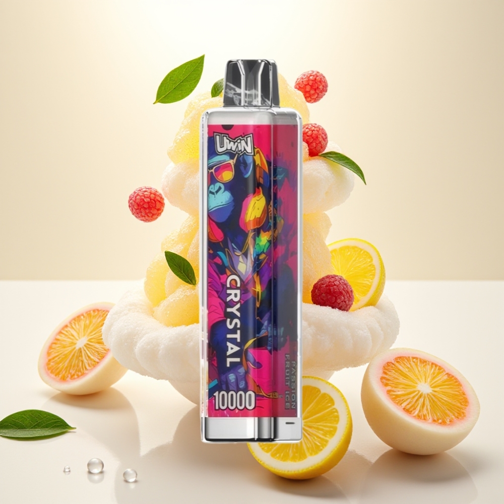 UWIN Crystal 10000 Puffs | 18ml | 0.8 Ohm Mesh | RGB Lights | Type-C Fast Charging