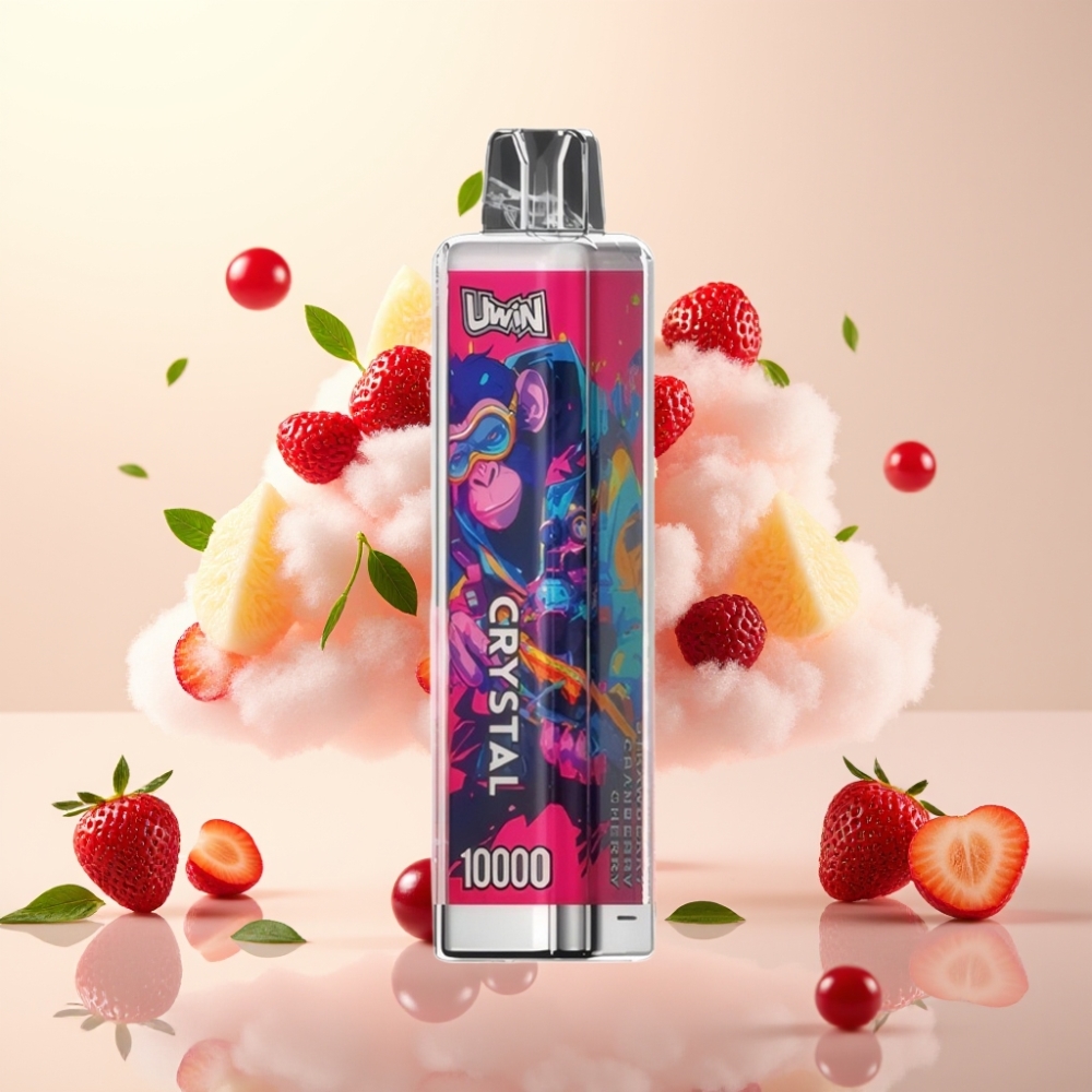 UWIN Crystal 10000 Puffs Disposable Vape - 18ml, 5% Nicotine, RGB Lights, Mesh Coil