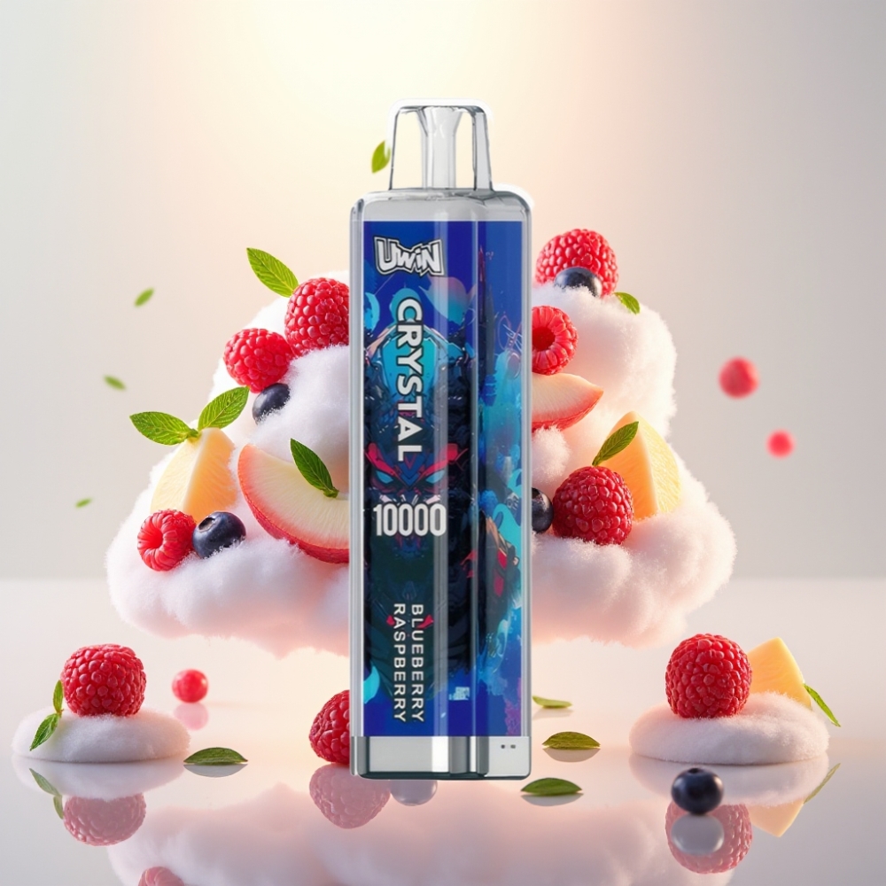 UWIN Crystal 10000 Puffs Disposable Vape - 18ml, 650mAh, Type-C, RGB, Blueberry Raspberry
