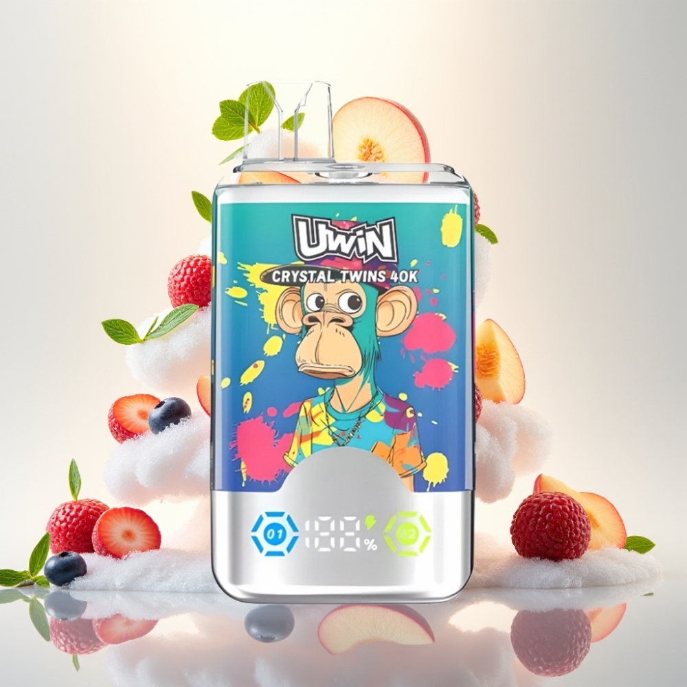 UWIN Crystal Twins 40000 Puffs Dual Flavor Mesh 32ml Disposable Vape