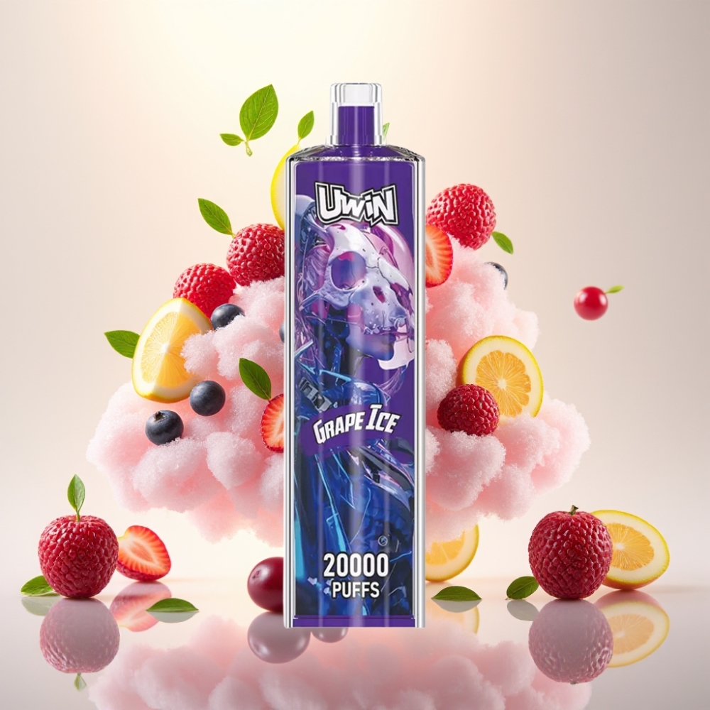 Uwin Shisha Hookah Crystal 20000 Puffs 22ml Rechargeable Mesh Coil Type-C