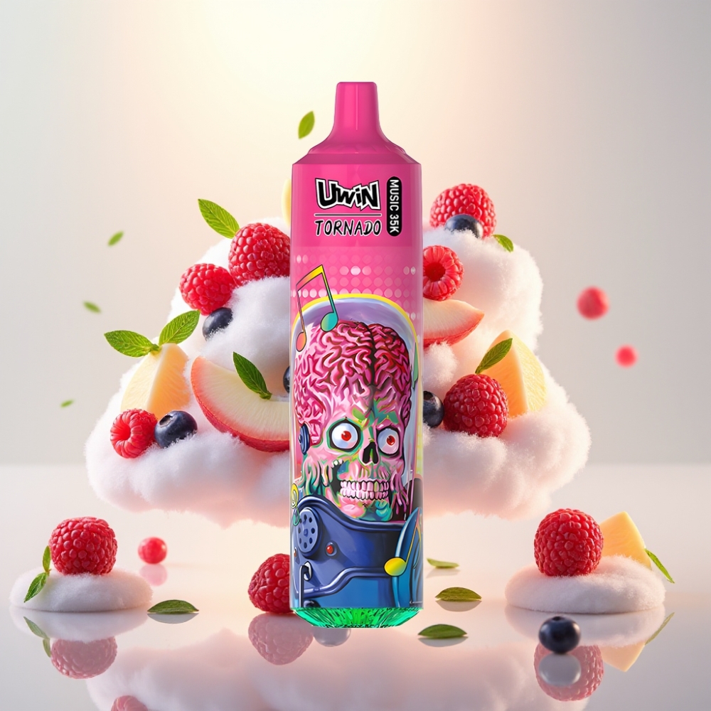Uwin Tornado 35K Music Mesh Disposable Vape Blueberry Raspberry