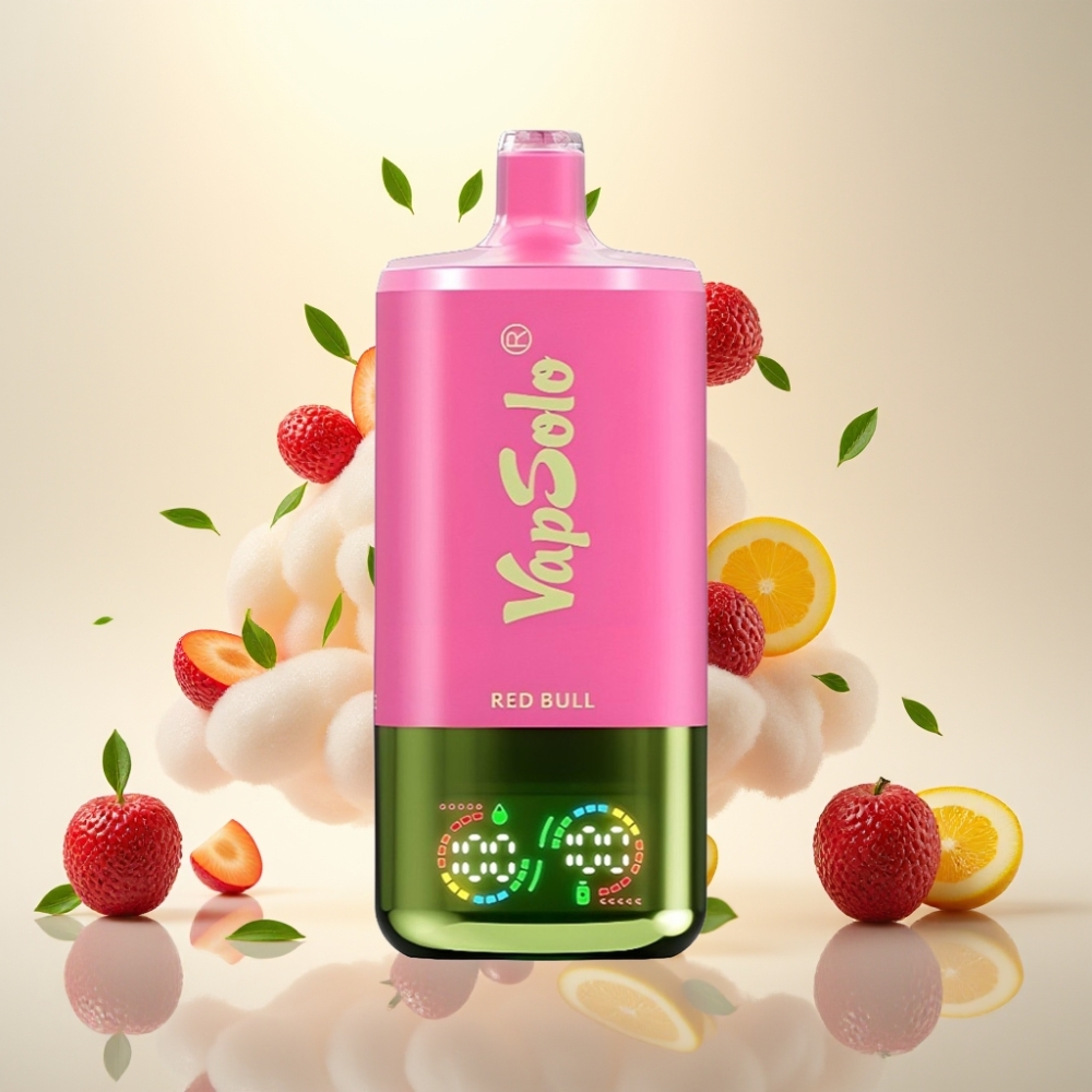 VapSolo Triple 30000 Puffs 40ml Type-C Disposable Vape Red Bull