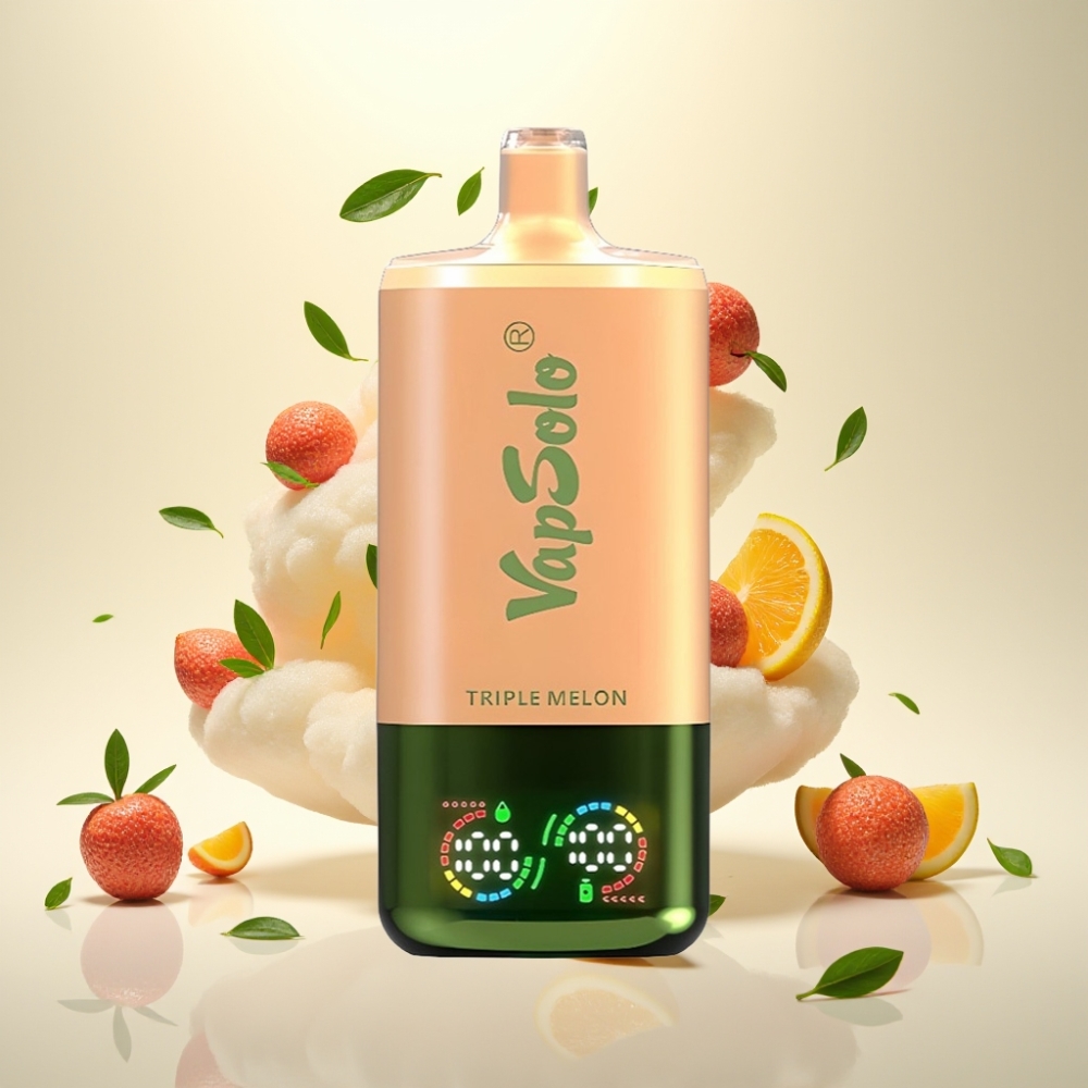 VapSolo Triple 30000 Puffs Disposable Vape - 40ml, Triple Melon, Type-C
