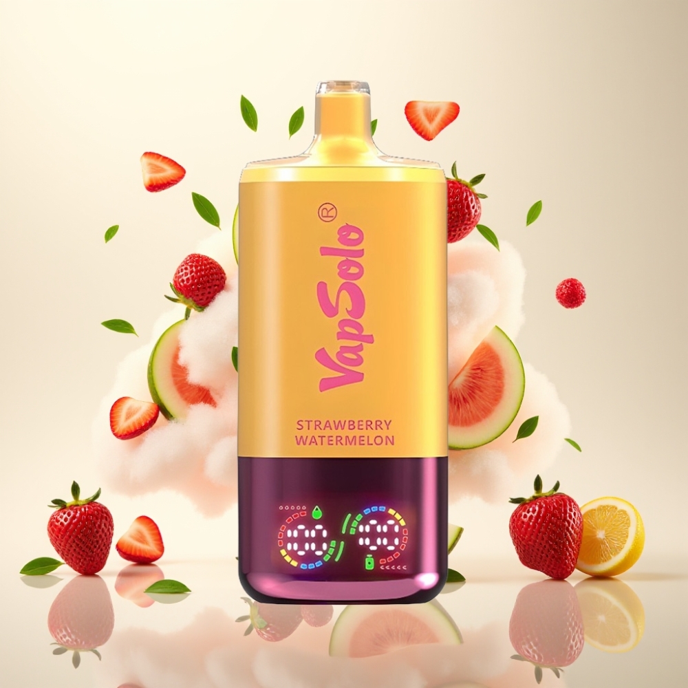 VapSolo Triple 30000 Puffs Strawberry Watermelon Lemon Peach Disposable Vape