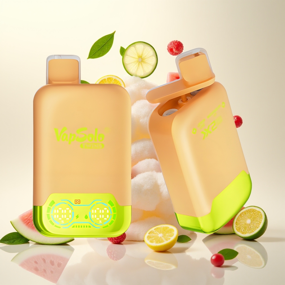 Vapsolo Twins 20000 Puffs Dual Tank Disposable Vape Lemon Lime & Watermelon Ice