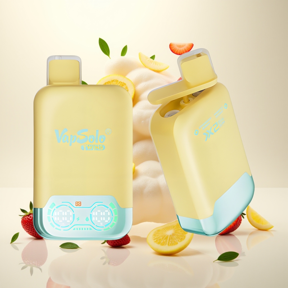 Vapsolo Twins 20000 Puffs Dual Tank Disposable Vape - Pineapple Coconut & Strawberry Banana