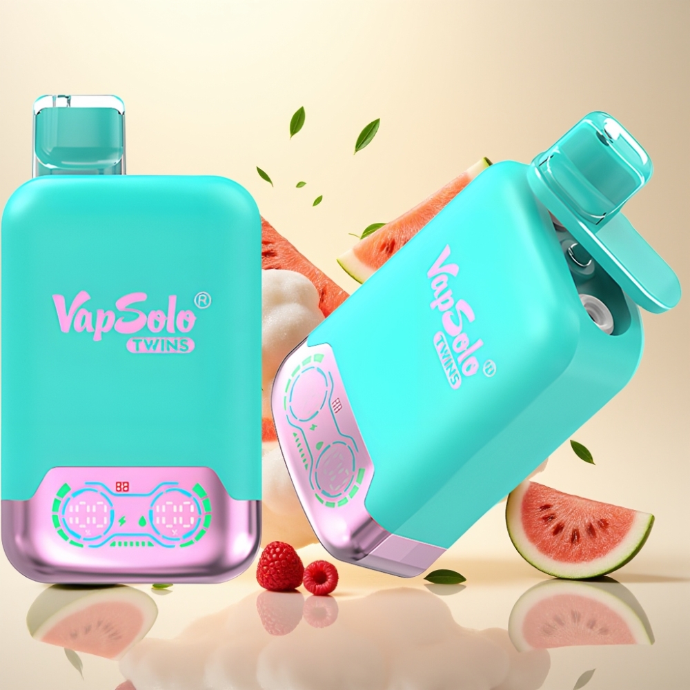 Vapsolo Twins 20000 Puffs Triple Melon Raspberry Watermelon 40ml Disposable Vape