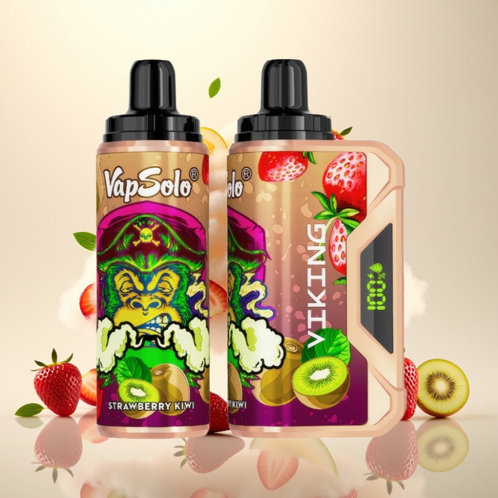 VapSolo VIKING 12000 Puffs 22ml Strawberry Kiwi Disposable Vape