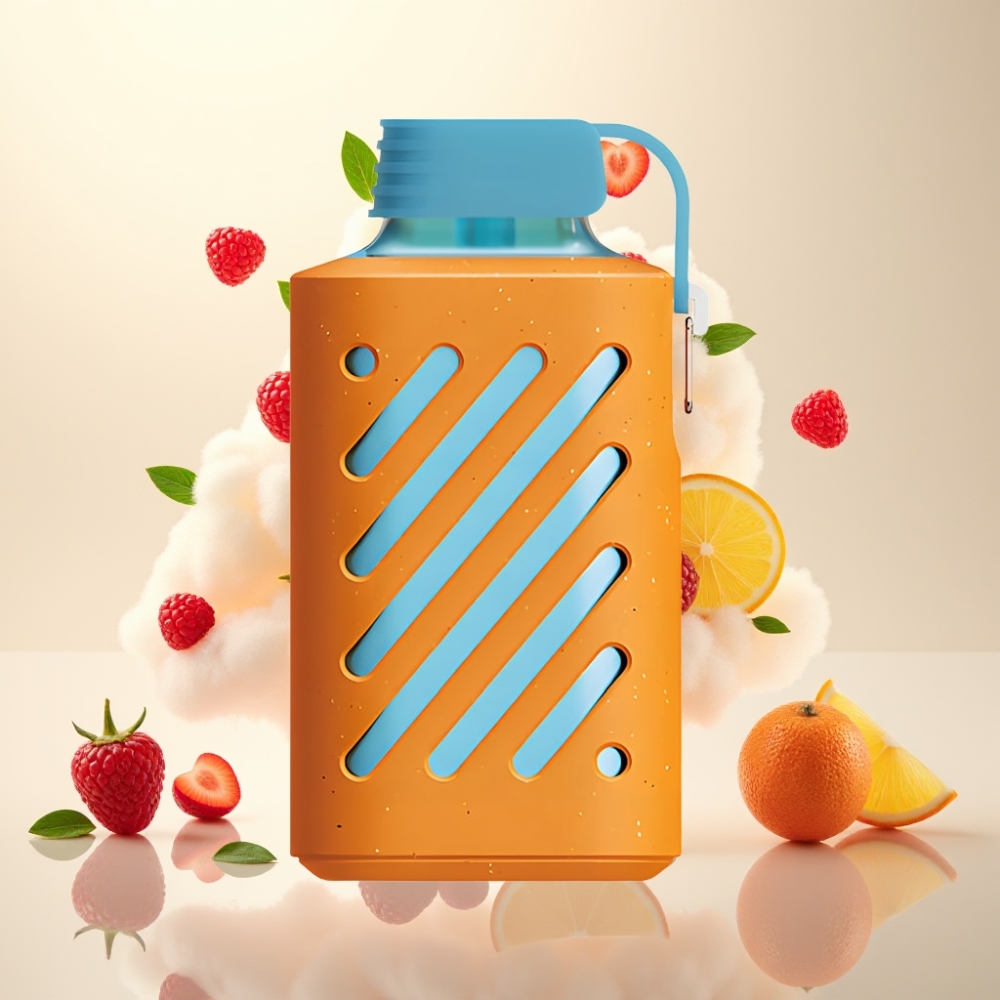 VOZOL GEAR 10000 Disposable Vape - 30 Flavors, 20ml E-liquid, VAMT Mesh Coil Raspberry Tangerine