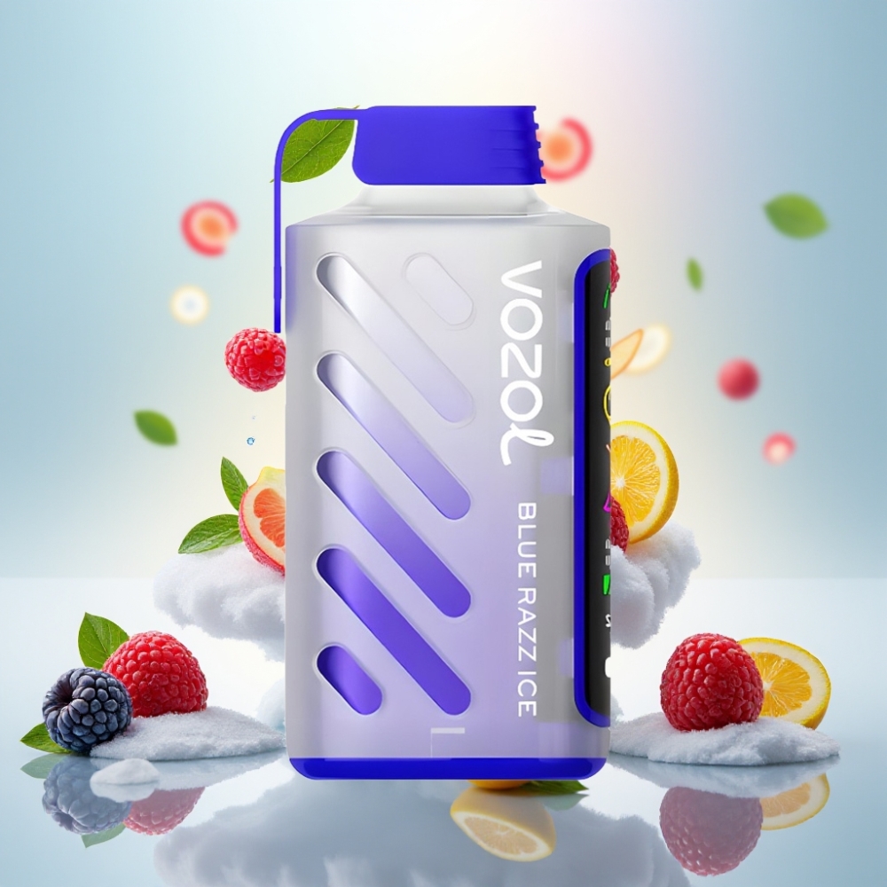 VOZOL Gear Power 20000 Puffs Dual Mesh Full Screen Disposable Vape Blue Razz Ice
