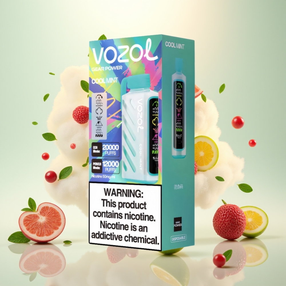 VOZOL Gear Power 20000 Puffs S.i.L.C. Tech Dual Mesh Cool Mint