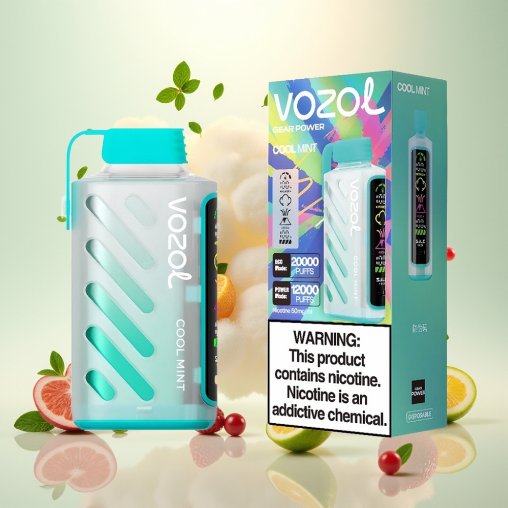 VOZOL Gear Power 20000 Puffs S.i.L.C. Tech Dual Mesh Cool Mint