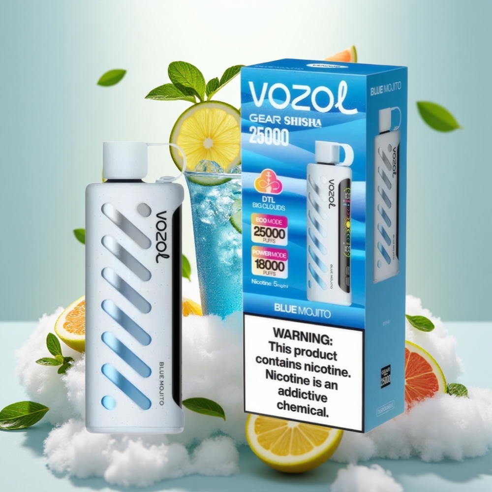 VOZOL Gear Shisha 25000 Puffs Dual Mesh Blue Mojito