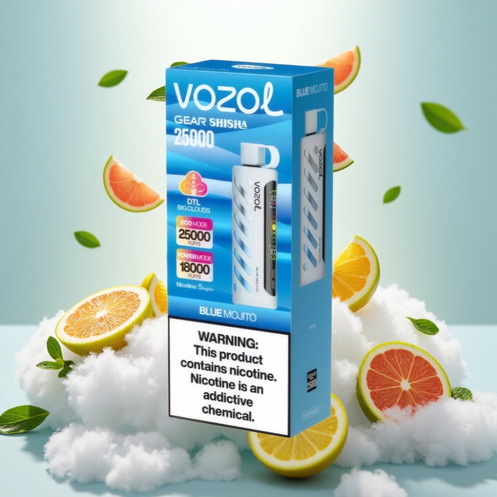VOZOL Gear Shisha 25000 Puffs Dual Mesh Blue Mojito
