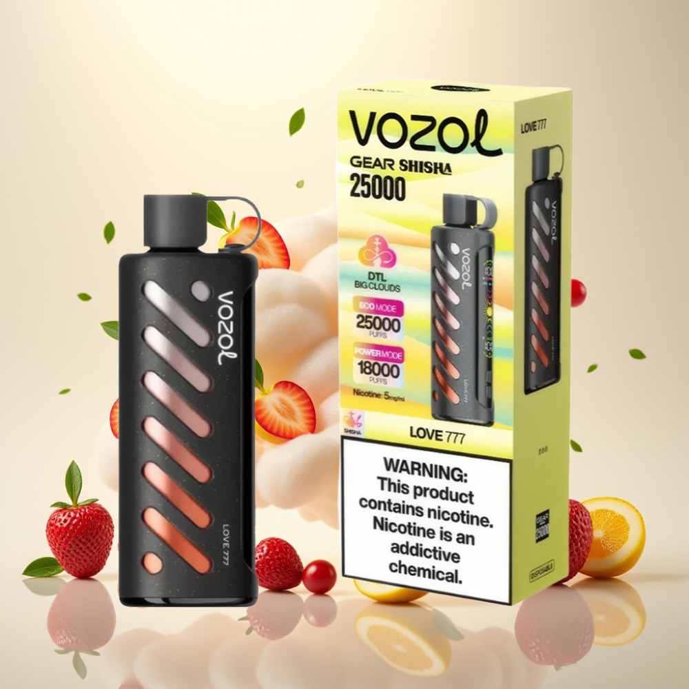 VOZOL Gear Shisha 25000 Puffs Dual Mesh Disposable Vape Love 777