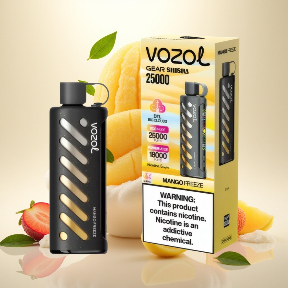 VOZOL Gear Shisha 25000 Puffs Dual Mesh Mango Freeze Disposable Vape