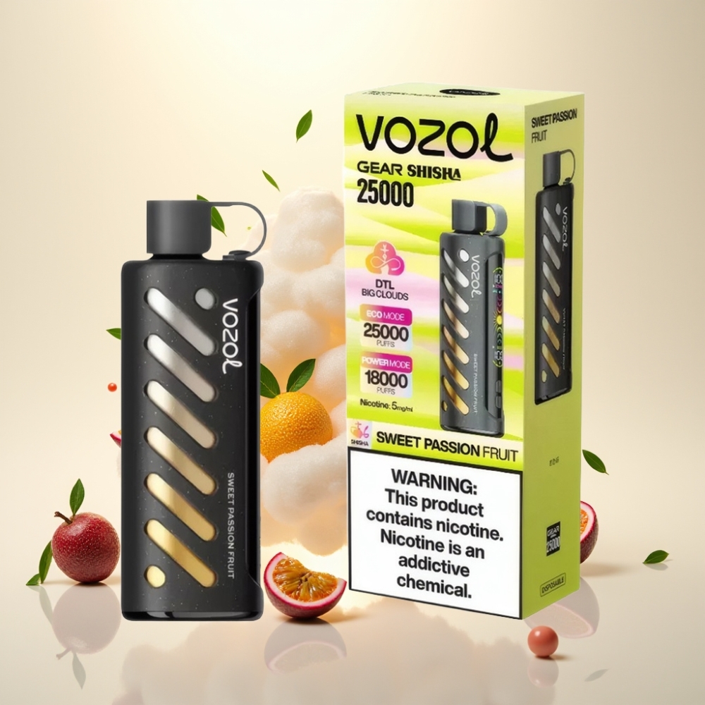 VOZOL Gear Shisha 25000 Puffs Dual Mesh Sweet Passion Fruit