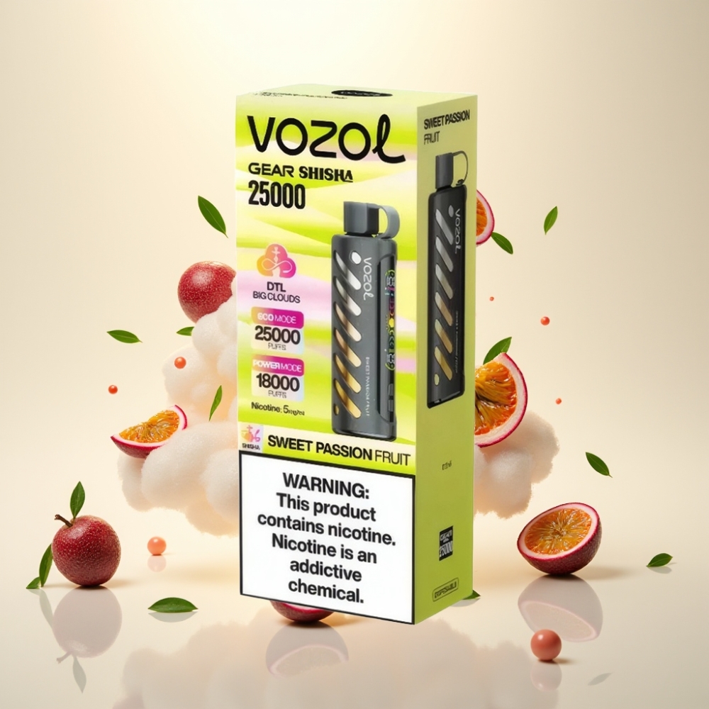 VOZOL Gear Shisha 25000 Puffs Dual Mesh Sweet Passion Fruit