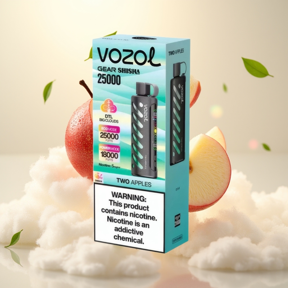 VOZOL Gear Shisha 25000 Puffs Dual Mesh Two Apples Disposable Vape