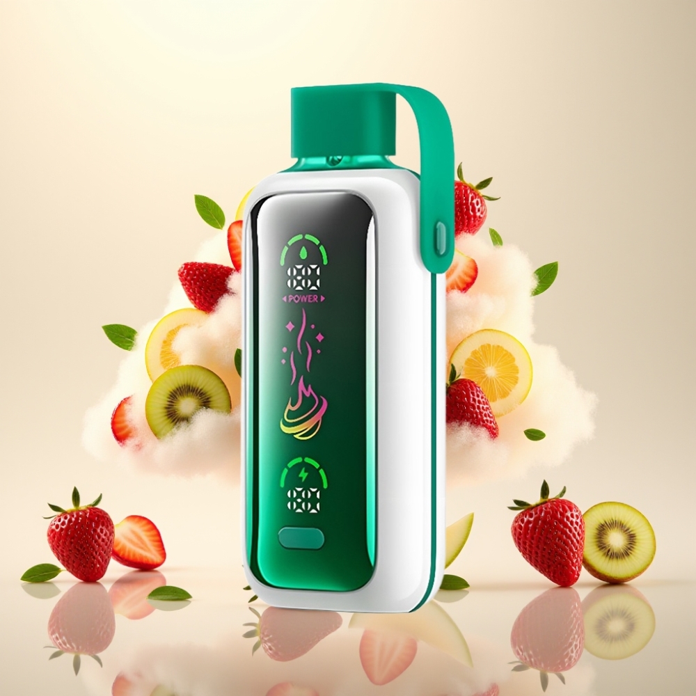 VOZOL Star 20000 Puffs Disposable Vape with 2.2" HD Screen & Dual Mesh - Strawberry Kiwi