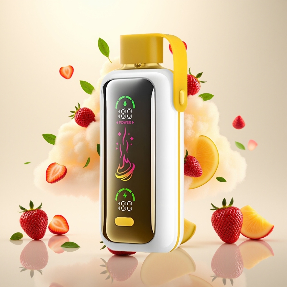 VOZOL Star 20000 Puffs Disposable Vape with HD Mirror Screen & Dual Mesh - Strawberry Mango