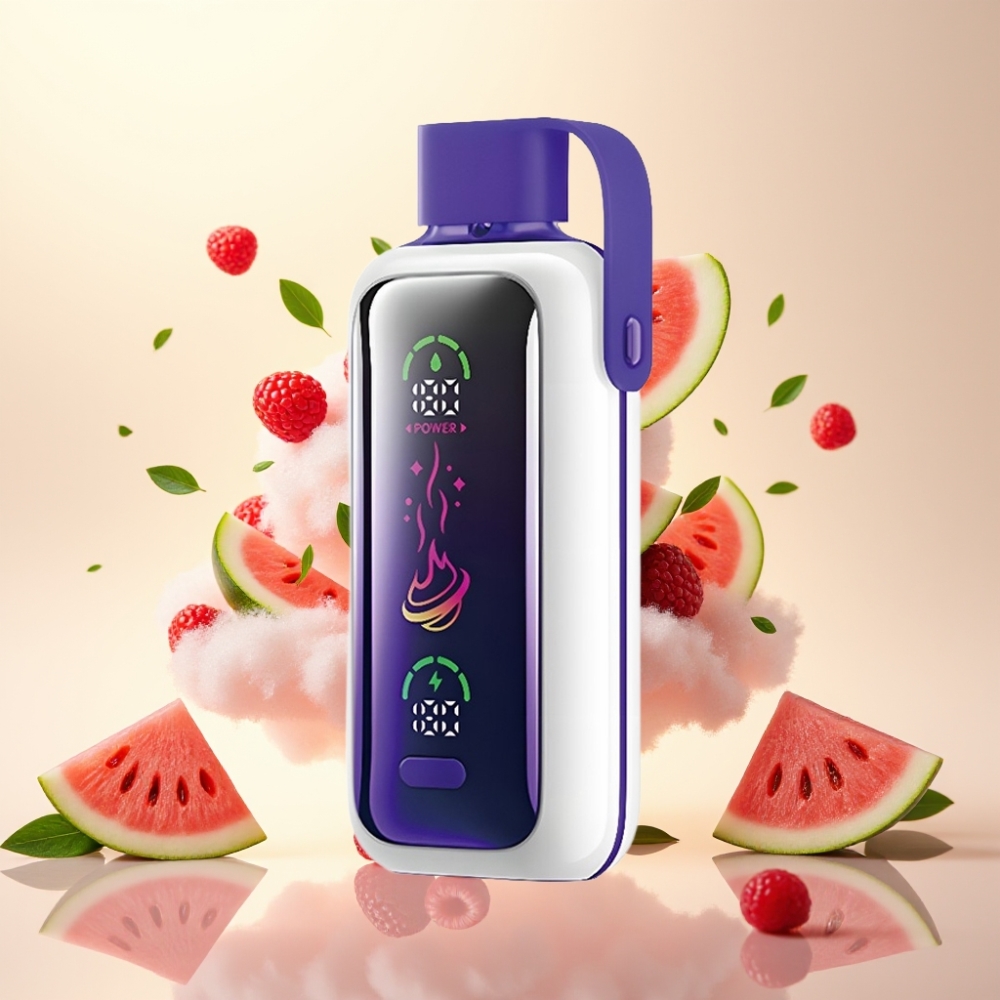VOZOL Star 20000 Puffs HD Mirror Screen Dual Mesh Disposable Vape Raspberry Watermelon