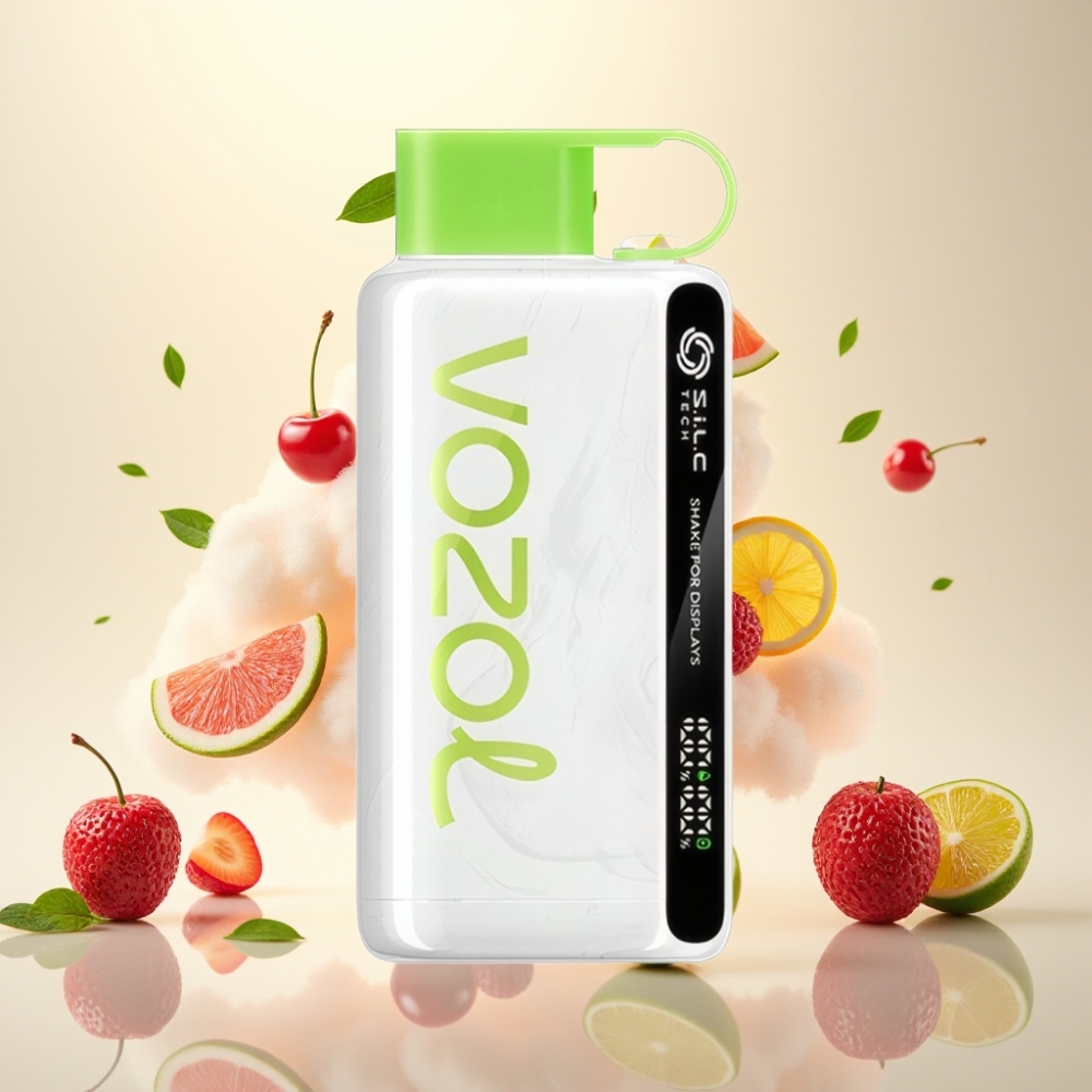 VOZOL STAR 9000/12000 Disposable Vape with S.i.L.C TECH & Shake Display Cherry Lime