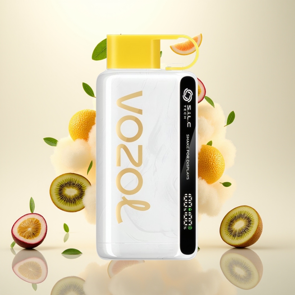 VOZOL STAR 9000/12000 Disposable Vape with Shake Display, S.i.L.C TECH, and 30% Faster Charge - Kiwi Passion Fruit Guava