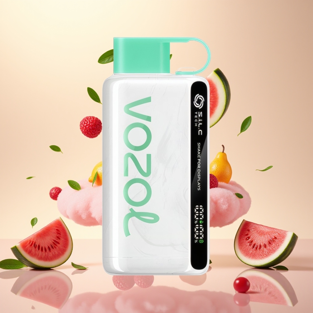 VOZOL STAR 9000/12000 Recycled S.i.L.C TECH Shake Display Disposable Vape Watermelon Bubble Gum