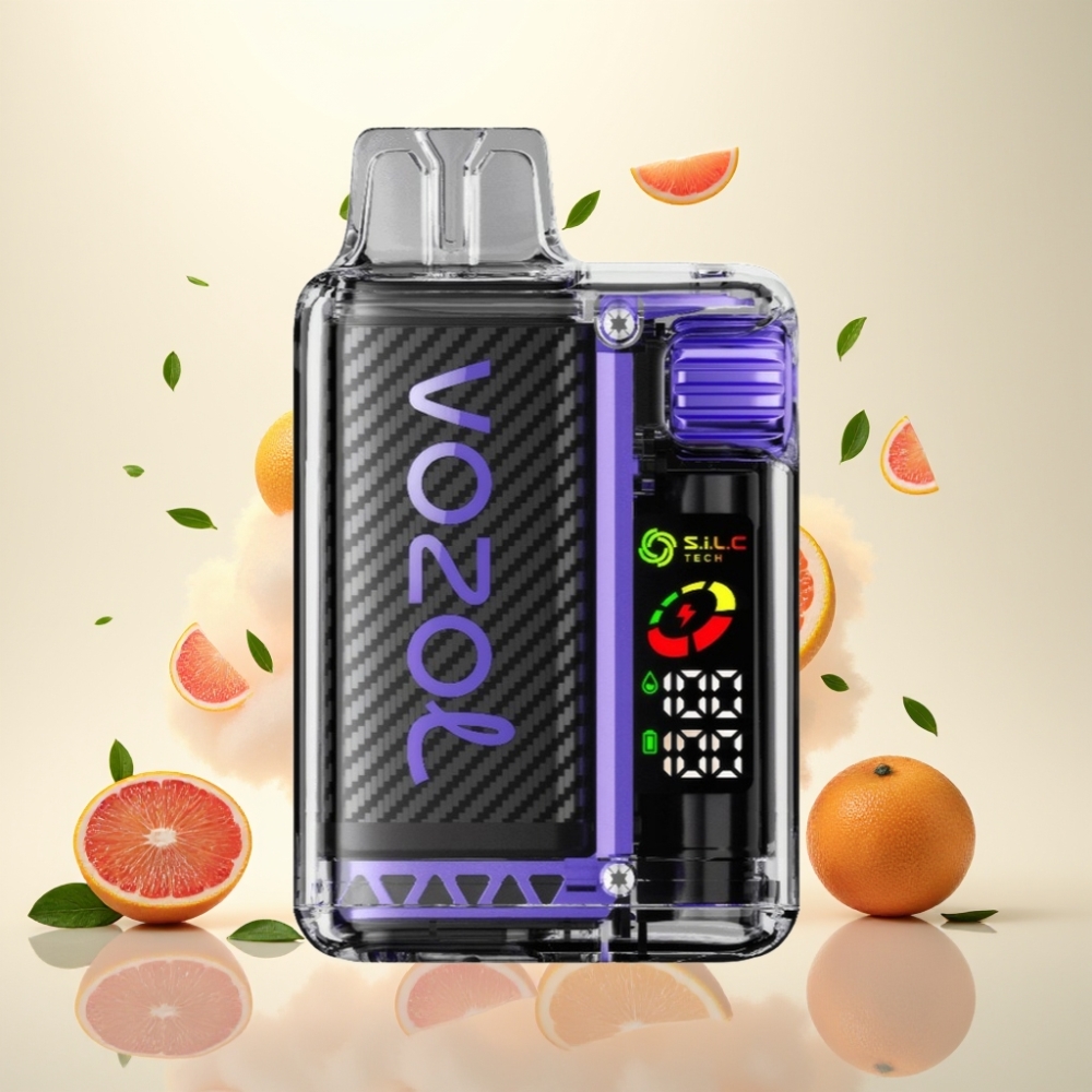 VOZOL Vista 20000 Puffs Disposable Vape with 650mAh Battery, OLED Screen & Dual Mesh Coil - Elderflower Grapefruit
