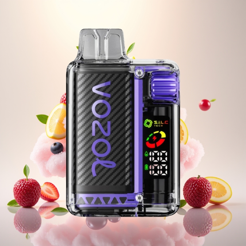 VOZOL Vista 20000 Puffs MTL Disposable Vape with 650mAh Battery & S.i.L.C Tech Dual Mesh Coil - Grape Ice