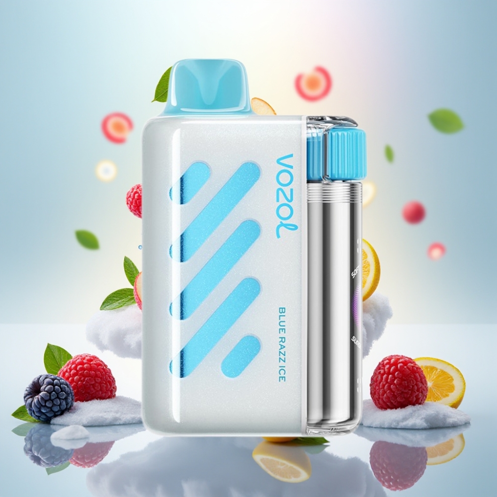 VOZOL VISTA 40000 Puffs Rechargeable MTL Vape with Mesh Coil & S.i.L.C Tech - Blue Razz Ice